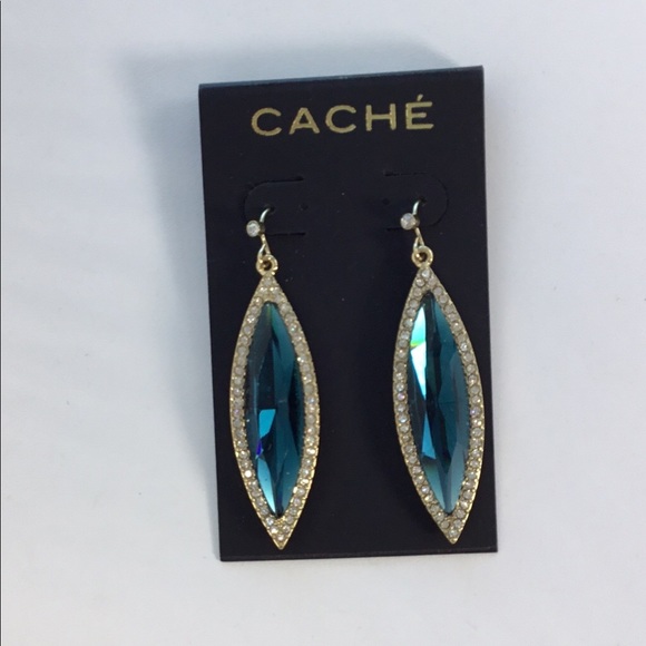 Cache Blue Earrings comes with gift box - Picture 3 of 4